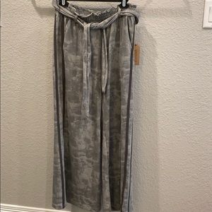 Grey tie dye drawstring cotton pants!
